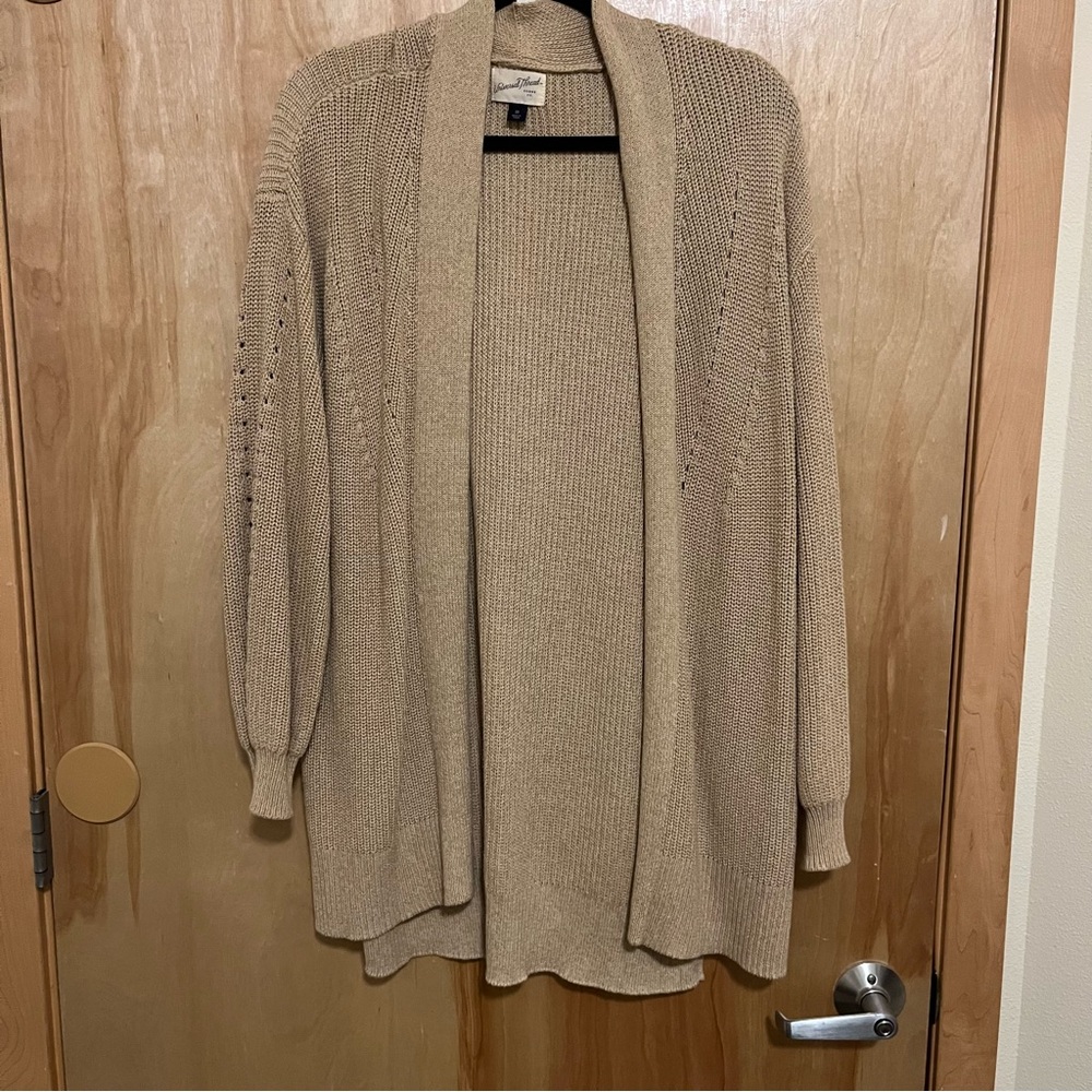 Tan Knit Cardigan